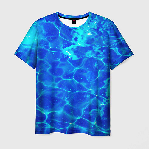 Мужская футболка Чистая вода океаны / 3D-принт – фото 1