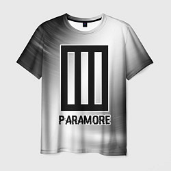 Футболка мужская Paramore glitch на светлом фоне, цвет: 3D-принт