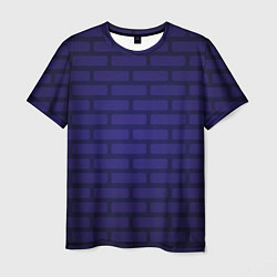 Футболка мужская Фиолетовая кирпичная стена, цвет: 3D-принт