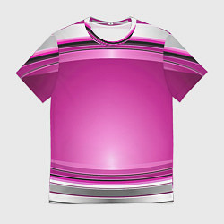 Футболка мужская Розовый выпуклый фон, цвет: 3D-принт