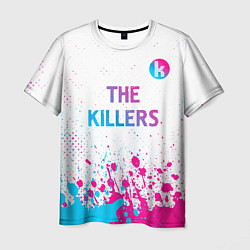 Футболка мужская The Killers neon gradient style посередине, цвет: 3D-принт