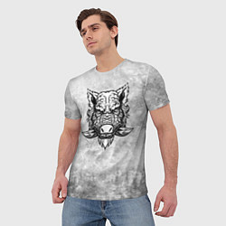 Футболка мужская Texture - дикий секач, цвет: 3D-принт — фото 2