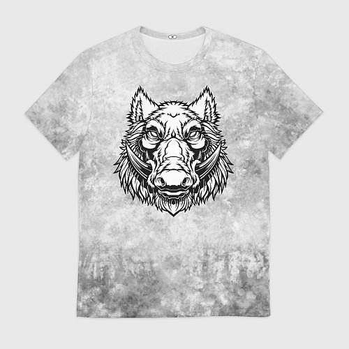 Мужская футболка Texture - дикий кабан / 3D-принт – фото 1