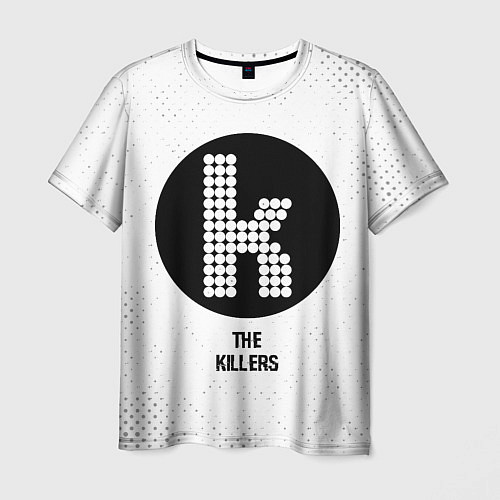 Мужская футболка The Killers glitch на светлом фоне / 3D-принт – фото 1