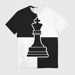 Мужская футболка Шахматы - ферзь