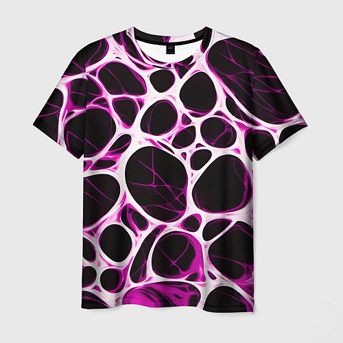 Мужская футболка Розовая морская волна / 3D-принт – фото 1