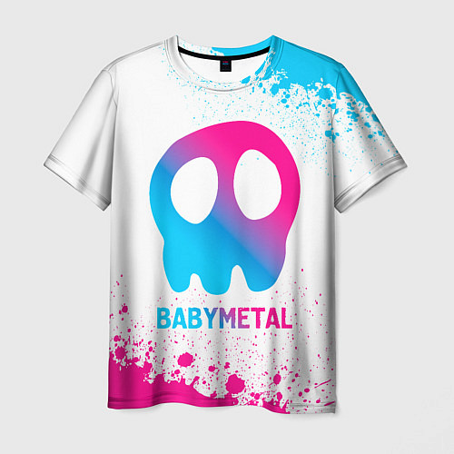 Мужская футболка Babymetal neon gradient style / 3D-принт – фото 1