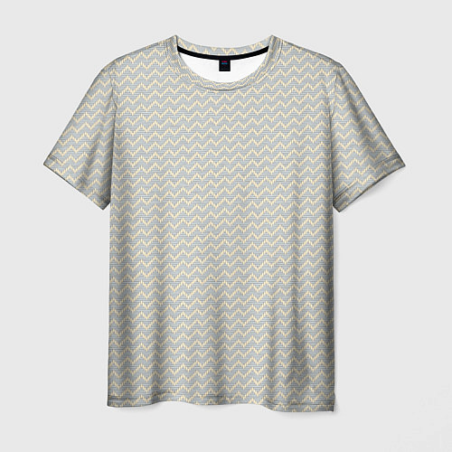 Мужская футболка Текстура переплетения твил / 3D-принт – фото 1