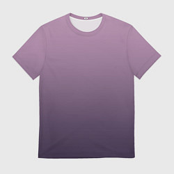 Мужская футболка Градиент приглушенный фиолетовый