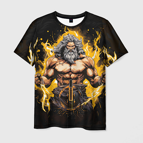 Мужская футболка Древнегреческий бог молний и грома Зевс / 3D-принт – фото 1