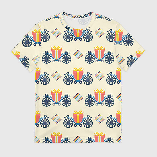 Мужская футболка Подарок на карете и ромб / 3D-принт – фото 1