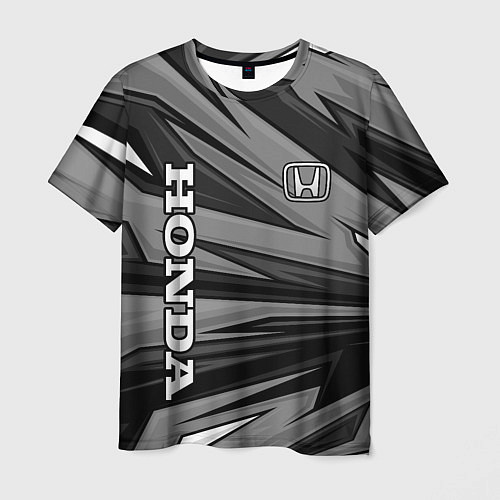 Мужская футболка Honda - монохромный спортивный / 3D-принт – фото 1