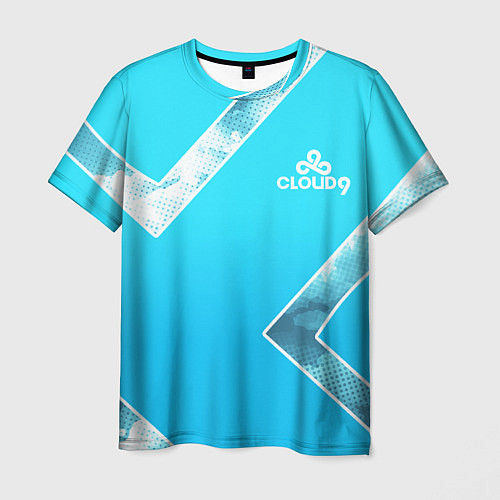 Мужская футболка Cloud9 - Форма команды,облака 2024 / 3D-принт – фото 1