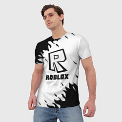 Футболка мужская Roblox fire games, цвет: 3D-принт — фото 2