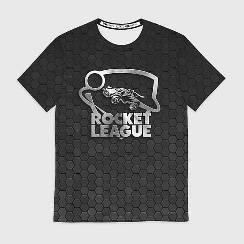 Мужская футболка Rocket League - metal logo / 3D-принт – фото 1