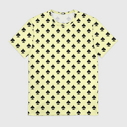 Мужская футболка Пиковая масть светло-жёлтый
