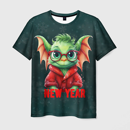 Мужская футболка Маленький дракон / 3D-принт – фото 1