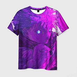 Футболка мужская Годжо произносит заклинание, цвет: 3D-принт