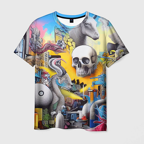 Мужская футболка Урбанистический сон - сюрреализм / 3D-принт – фото 1