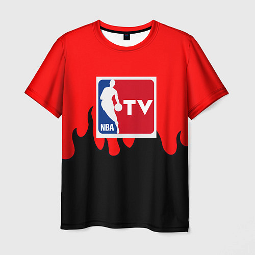 Мужская футболка NBA sport flame / 3D-принт – фото 1