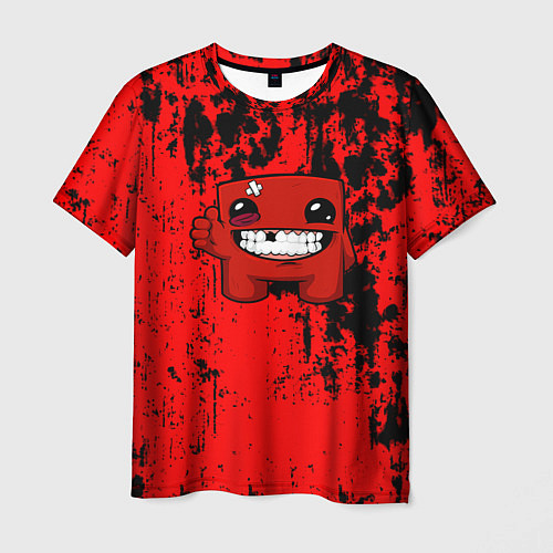 Мужская футболка Super Meat Boy краски / 3D-принт – фото 1