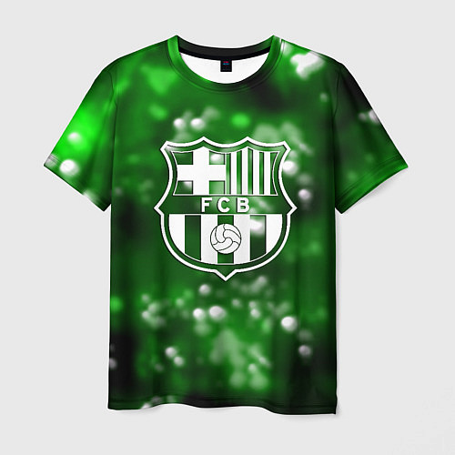 Мужская футболка Barcelona боке текстура поле / 3D-принт – фото 1