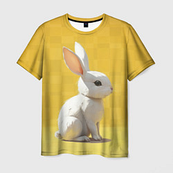 Футболка мужская Белоснежный кролик, цвет: 3D-принт