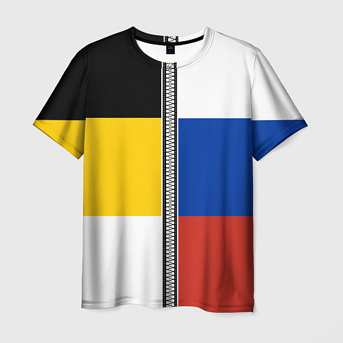 Мужская футболка Россия - патриот / 3D-принт – фото 1