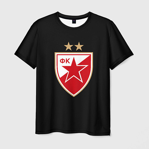 Мужская футболка Црвена Звезда logo fc / 3D-принт – фото 1