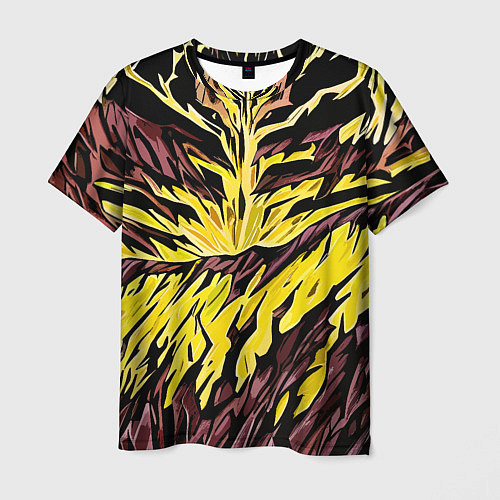 Мужская футболка Камень и жёлтая энергия / 3D-принт – фото 1