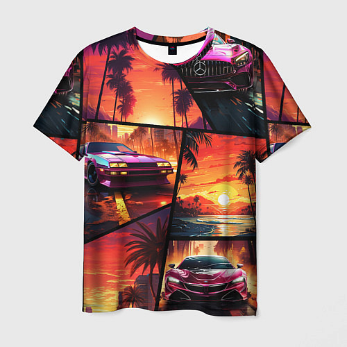 Мужская футболка GTA style art / 3D-принт – фото 1