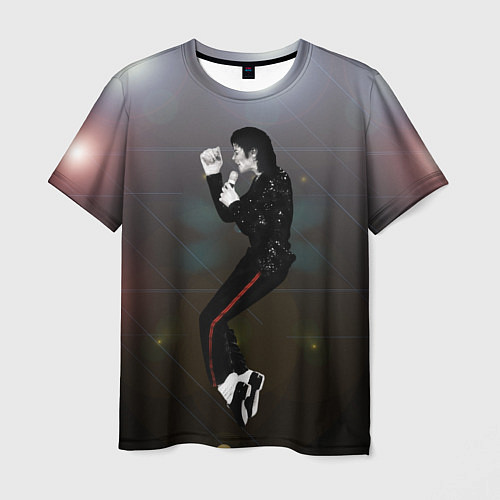 Мужская футболка Michael Jackson в прыжке / 3D-принт – фото 1