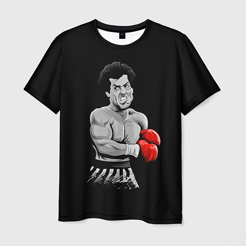 Мужская футболка Rocky Balboa / 3D-принт – фото 1