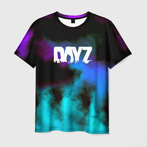 Мужская футболка Dayz неоновый космос / 3D-принт – фото 1