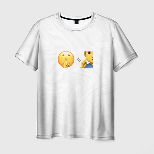 Мужская футболка Мьюнинг эмодзи / 3D-принт – фото 1
