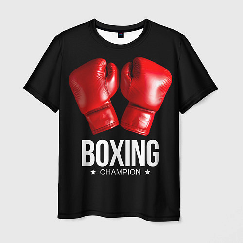 Мужская футболка Boxing Champion / 3D-принт – фото 1