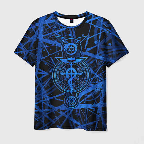 Мужская футболка Fullmetal Alchemist - symbols / 3D-принт – фото 1