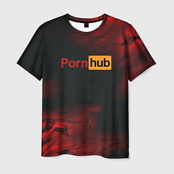 Футболка мужская Porn hub fire, цвет: 3D-принт