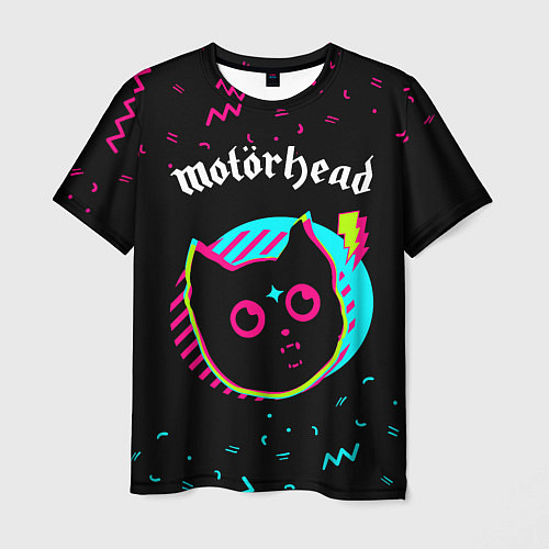 Мужская футболка Motorhead - rock star cat / 3D-принт – фото 1