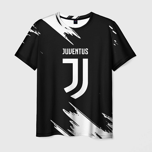 Мужская футболка Juventus краски текстура / 3D-принт – фото 1