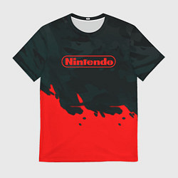 Мужская футболка Nintendo краски гейм компани