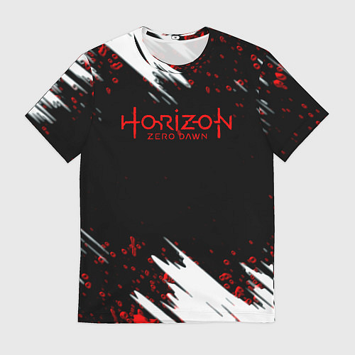 Мужская футболка Horizon zero dawn краски / 3D-принт – фото 1