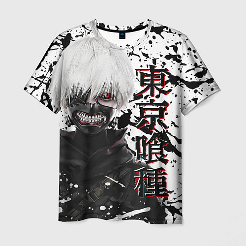 Мужская футболка Kaneki Ken - Токийский Гуль / 3D-принт – фото 1