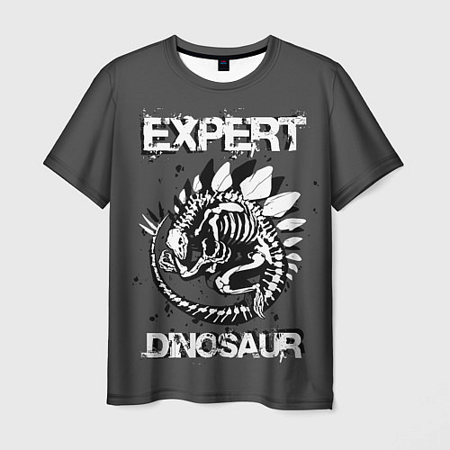 Мужская футболка Dinosaur expert / 3D-принт – фото 1