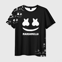 Футболка мужская Marshmello белое лого, цвет: 3D-принт