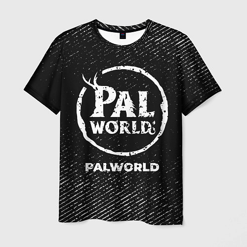Мужская футболка Palworld с потертостями на темном фоне / 3D-принт – фото 1