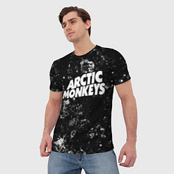 Футболка мужская Arctic Monkeys black ice, цвет: 3D-принт — фото 2
