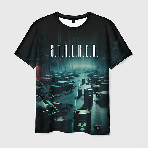 Мужская футболка S T A L K E R - City / 3D-принт – фото 1