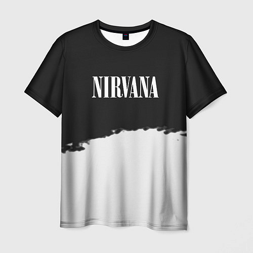 Мужская футболка Nirvana текстура / 3D-принт – фото 1