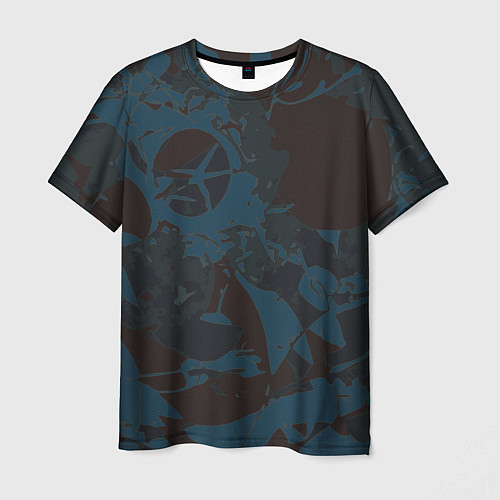 Мужская футболка Абстрактный камуфляж / 3D-принт – фото 1